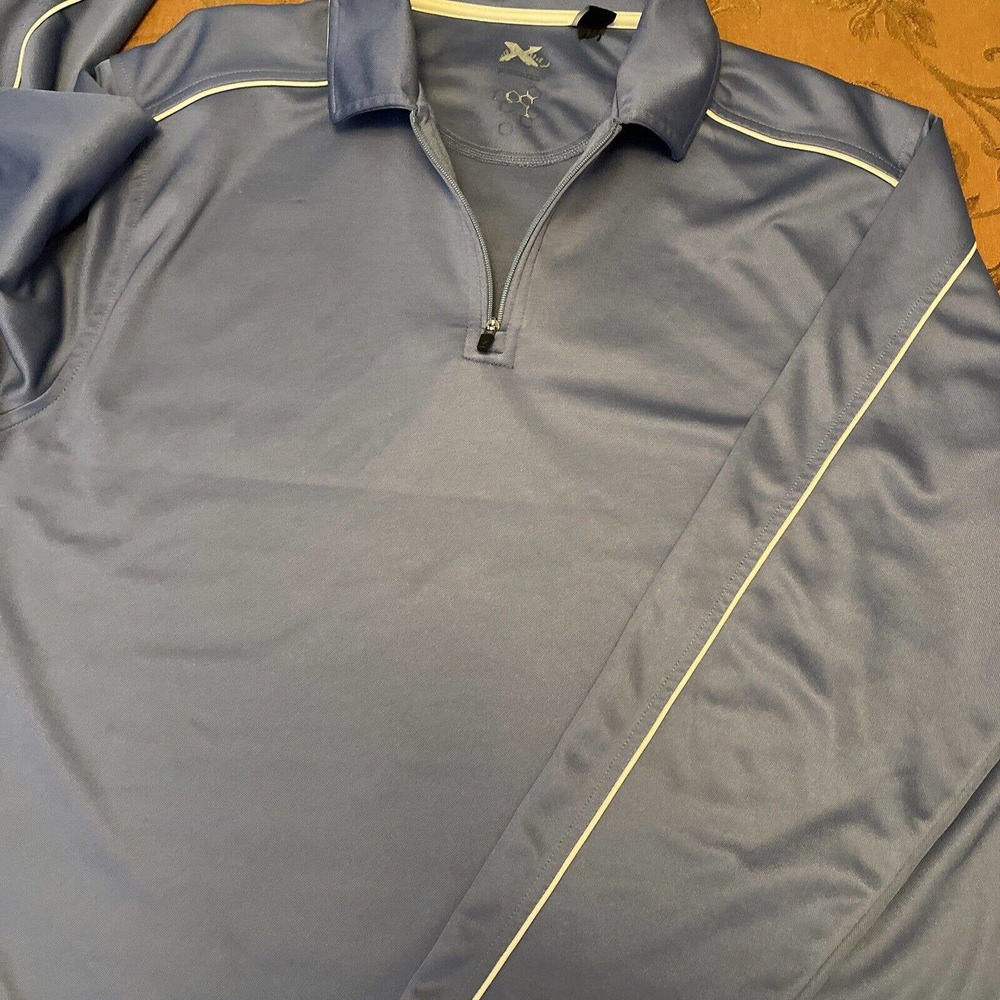 Callaway X Series Blue Lightweight 1/4 Zip Long Sleeve Size L - Picture 8 of 12